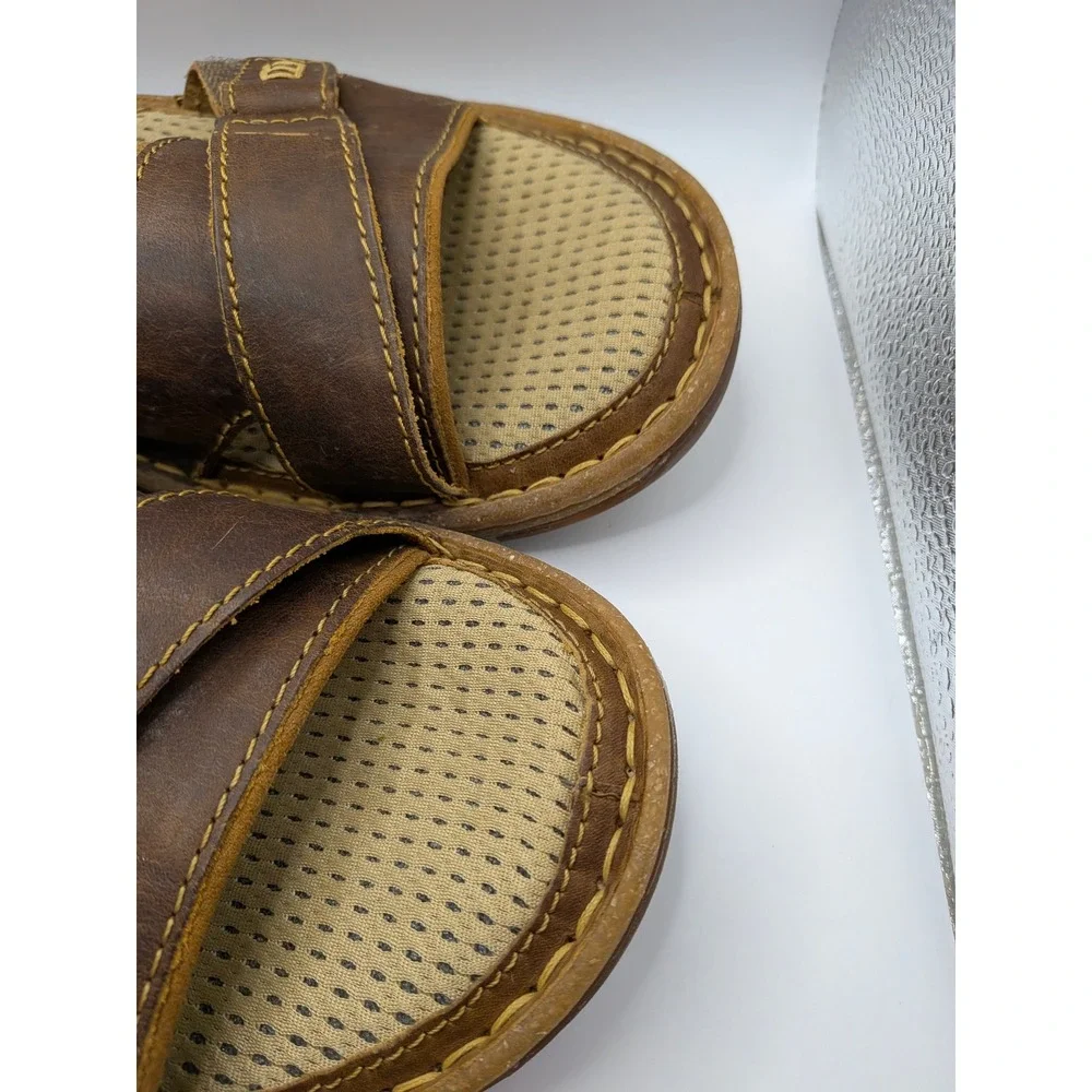 Born Mens Brown‎ Leather Adjustable Strap Sport Jesus Sandals Size 14 47